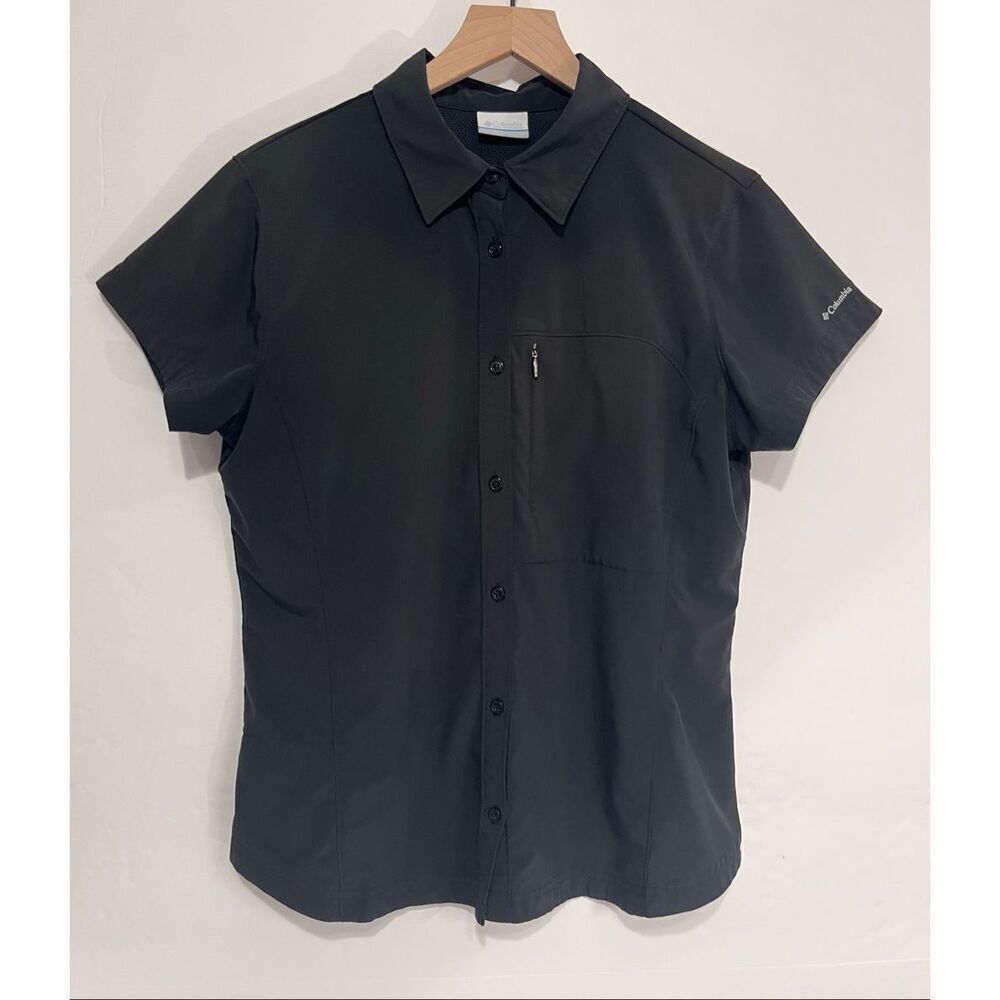 Columbia Black Short Sleeve Shirt   Size L